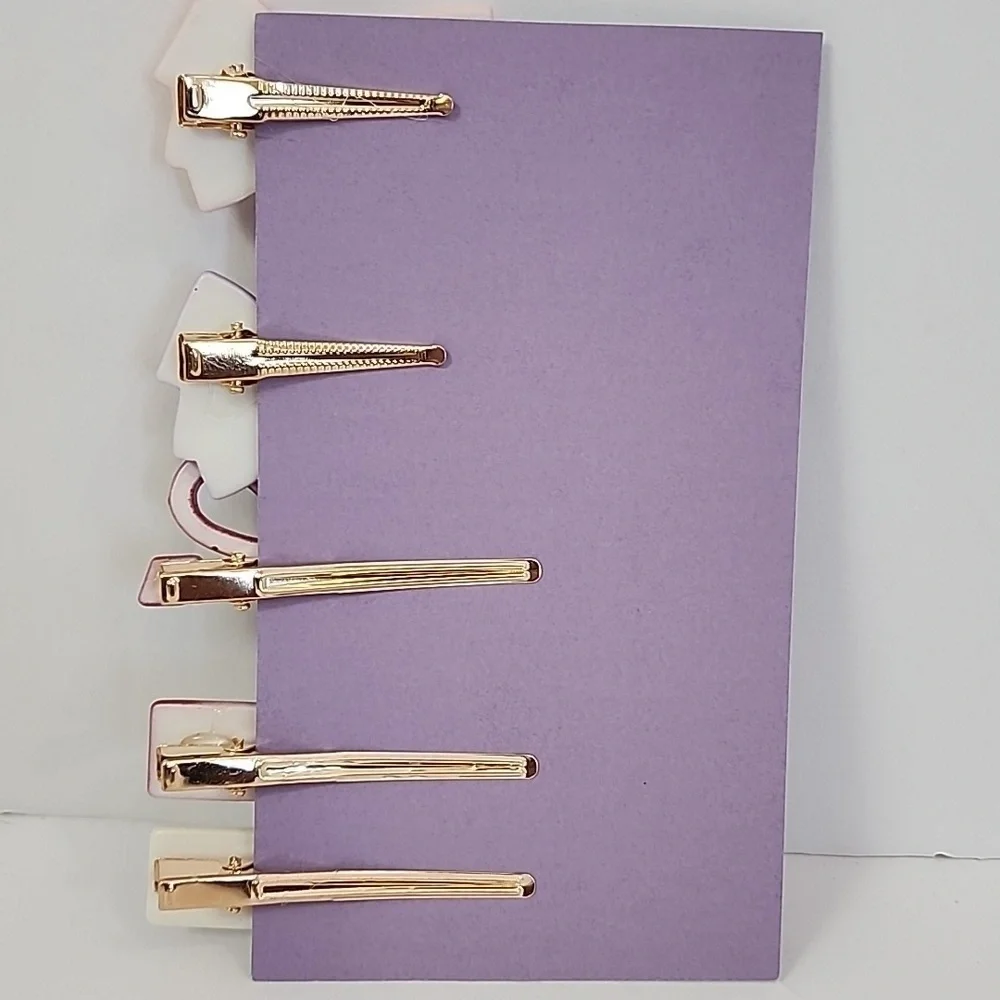 Birthday Card + Set of 5x (five) Hair Clips Bows Burgoyne KJS Industries